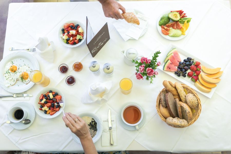 Frühstück_Frühstückstisch Hotel Leonhard